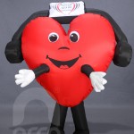 Botarga inflable corazón RADIO 107.9